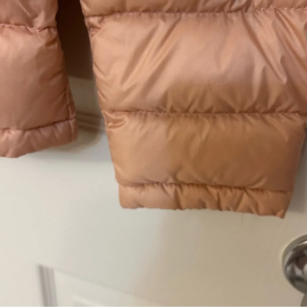 Michael Kors Quilted Packable Down Fill Coat w/ removable hood in Pink Size S